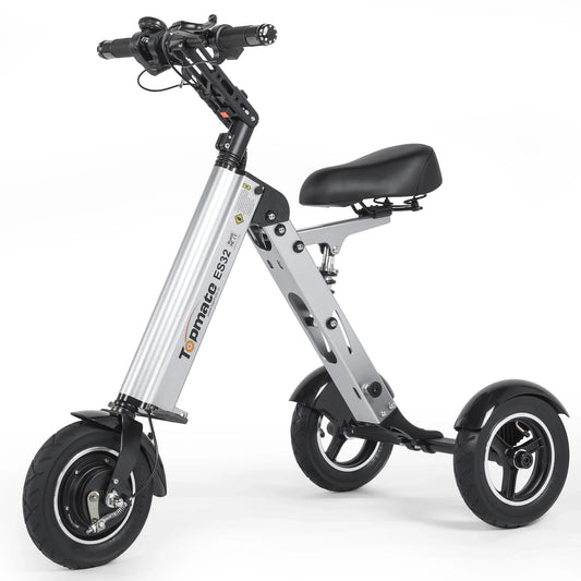 KTX-080339 Electric Tricycle Mobility Scooter with 10-Inch Tires, 250W Motor, Foldable Design, and Reverse Function