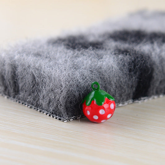 KTX-081427 Cozy Flannel Lamb Wool Cartoon Printed Blanket for Pets - Leopard, Sika Deer, Geometric