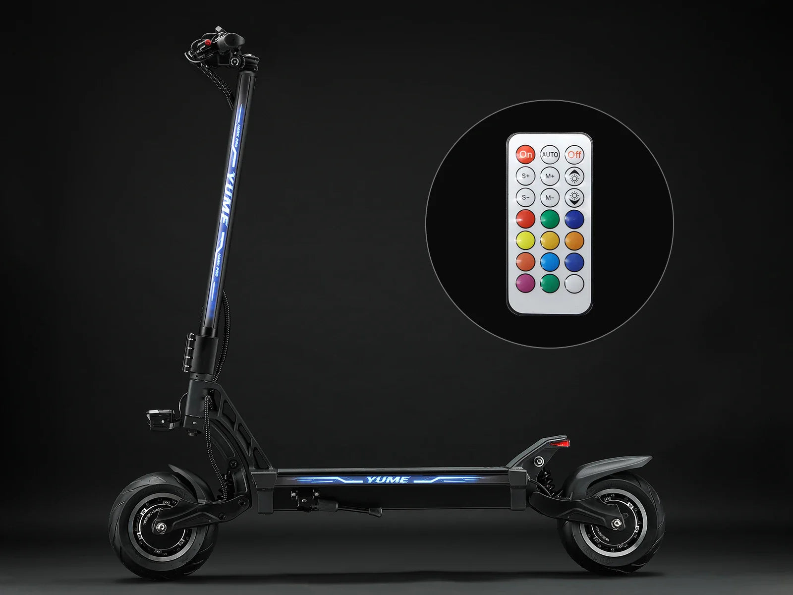 KTX-081491 YUME HAWK Pro 60V Electric Two-Wheel Scooter with 11 Inch Fat Tires, Foldable Design, 250W Motor, and 96 km Range