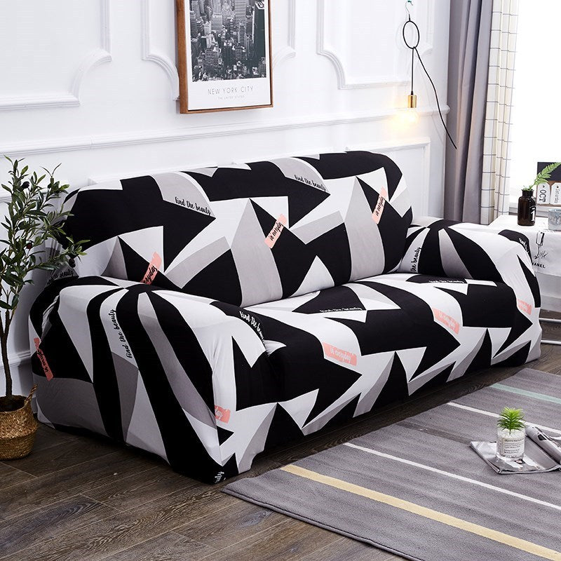 KTX-083347 Stretch Printed Sofa Cover in Various Sizes for Living Room Comfort
