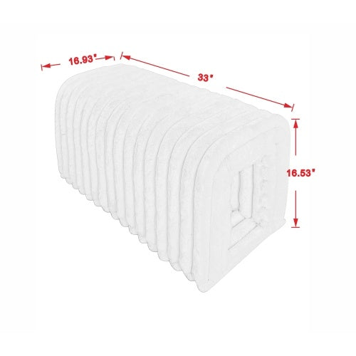 KTX-083603 Corduroy Ottoman Storage Bench with Cat Nest for Living Room, Entryway, and Bedroom