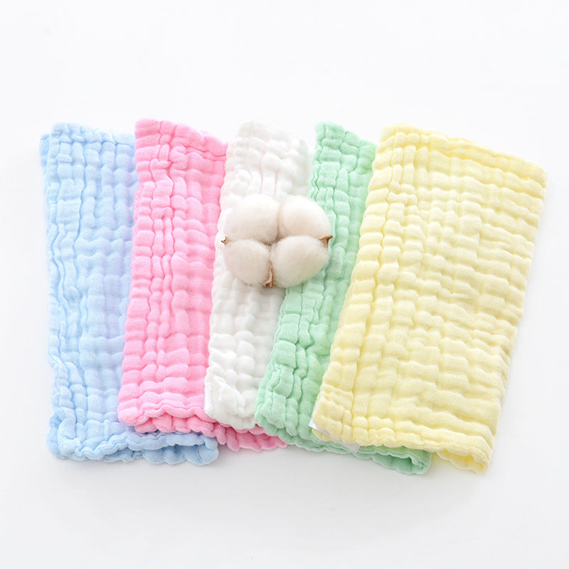 KTX-083859 Six-Layer Cotton Gauze Seersucker Infant Towel - Soft and Quick-Drying, 11s-15s Water Absorption, Multiple Colors Available