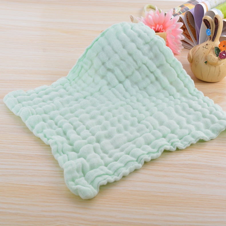 KTX-083859 Six-Layer Cotton Gauze Seersucker Infant Towel - Soft and Quick-Drying, 11s-15s Water Absorption, Multiple Colors Available
