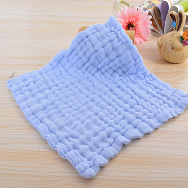 KTX-083859 Six-Layer Cotton Gauze Seersucker Infant Towel - Soft and Quick-Drying, 11s-15s Water Absorption, Multiple Colors Available