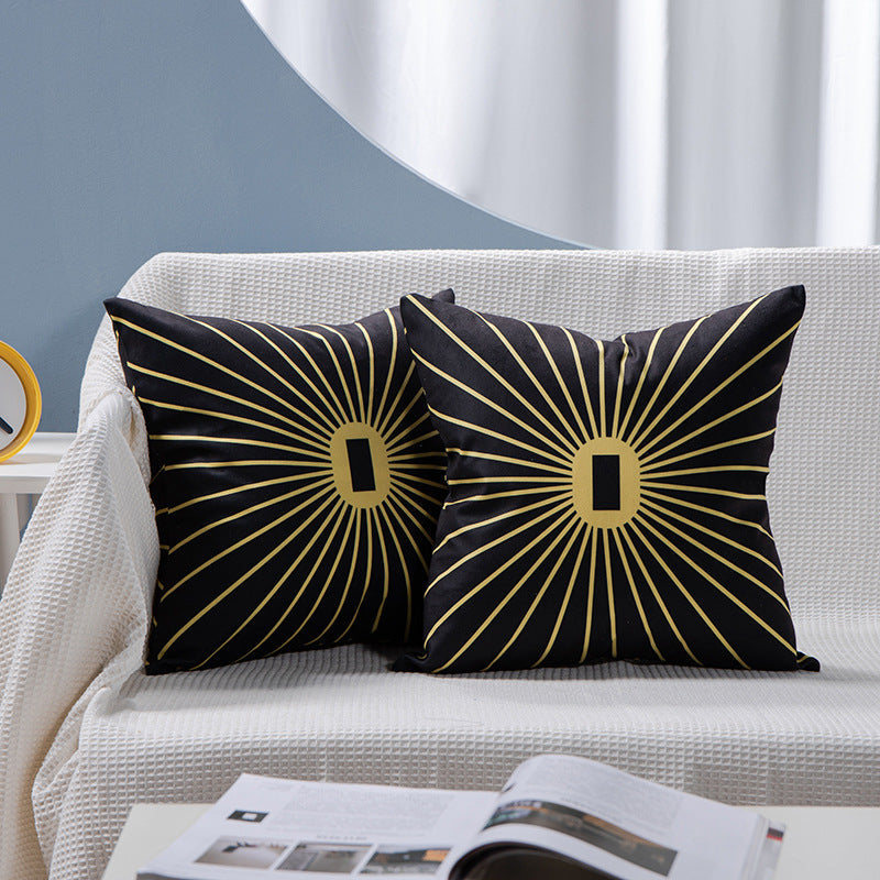 KTX-084755 Flamingo Rich Velvet Pillow with PP Cotton Filling, Nordic Style, 45x45CM