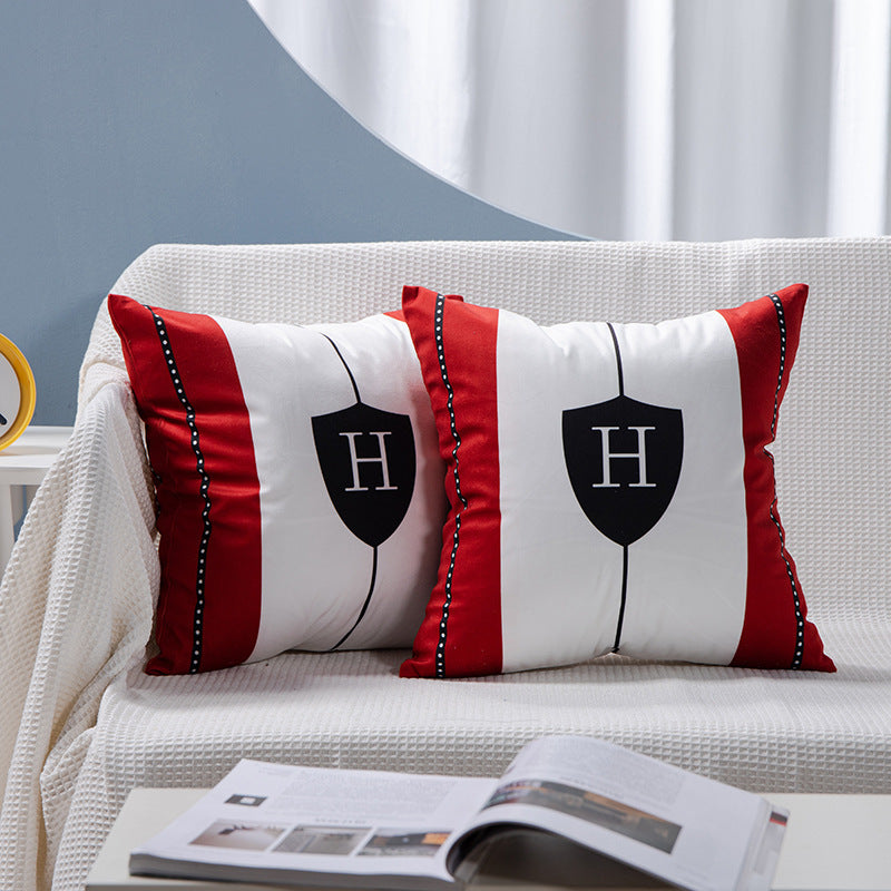 KTX-084755 Flamingo Rich Velvet Pillow with PP Cotton Filling, Nordic Style, 45x45CM