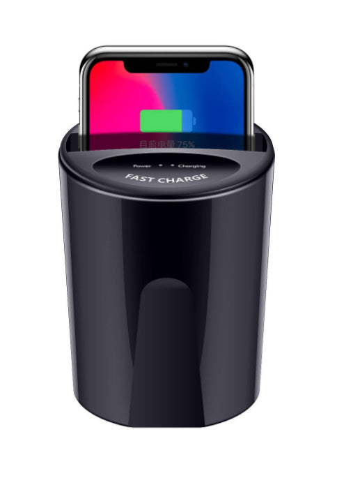 KTX-085651 Wireless Charging Cup Holder for Cars with Micro USB Interface