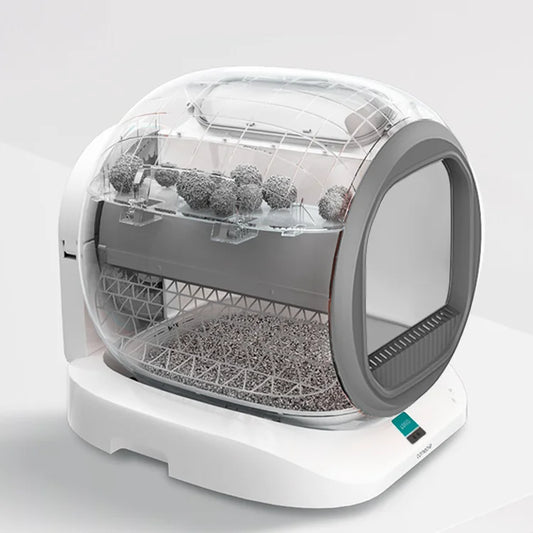 KTX-086035 Smart 65L Automatic Self-Cleaning Cat Litter Box with WiFi Control and Odor Management