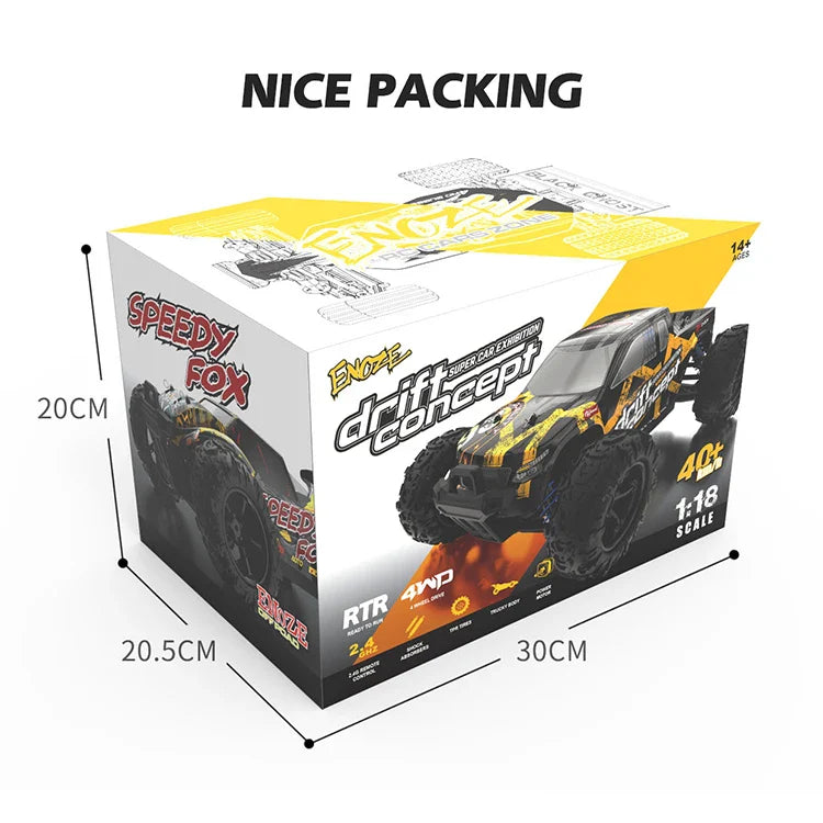 KTX-086419 1:18 Off-Road Remote Control 4x4 Electric Drift Truck for Kids - High Speed Racing Model