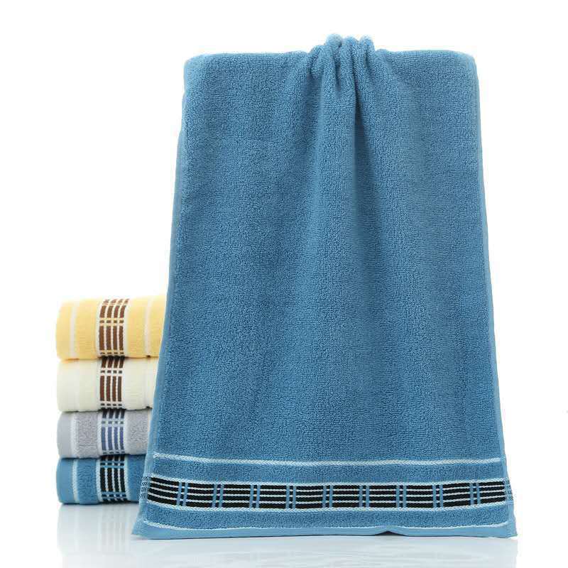 KTX-087315 Soft Absorbent Cotton Face Towel in Yellow, Blue, or Gray