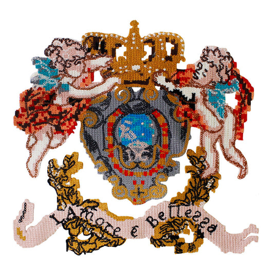 KTX-087571 Multicolor Embroidered Applique Patches for Garment and Accessory Decoration, 28cm x 31.5cm