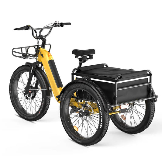 KTX-088595 750W Front Motor Electric Cargo Tricycle with Oversize Saddle and 20" Wheels