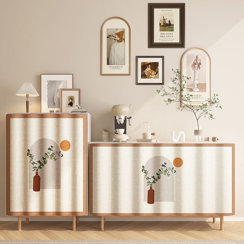 KTX-088595 Punch-Free Kitchen Door Curtain in Flannel – Cartoon Anime Designs, Multiple Sizes Available