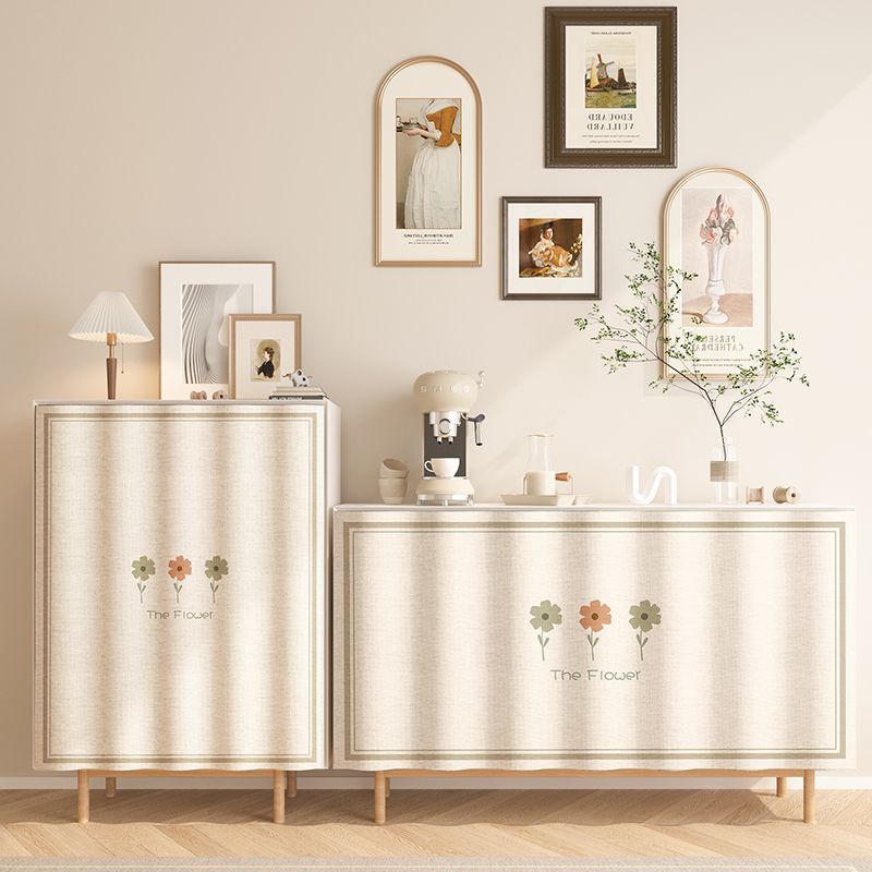 KTX-088595 Punch-Free Kitchen Door Curtain in Flannel – Cartoon Anime Designs, Multiple Sizes Available