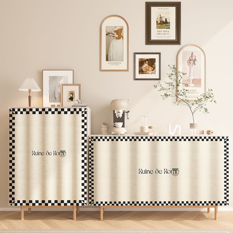 KTX-088595 Punch-Free Kitchen Door Curtain in Flannel – Cartoon Anime Designs, Multiple Sizes Available