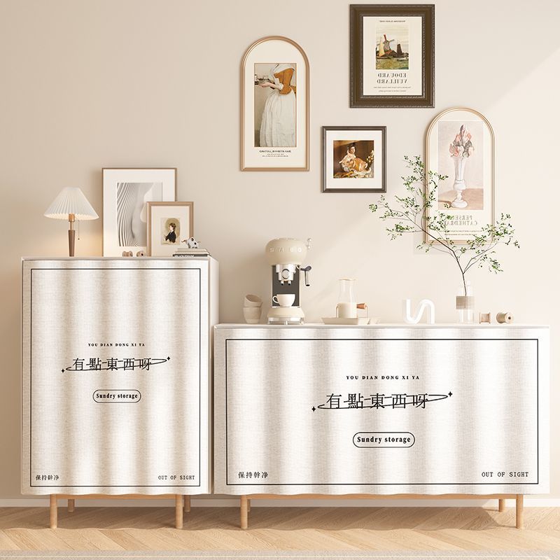 KTX-088595 Punch-Free Kitchen Door Curtain in Flannel – Cartoon Anime Designs, Multiple Sizes Available