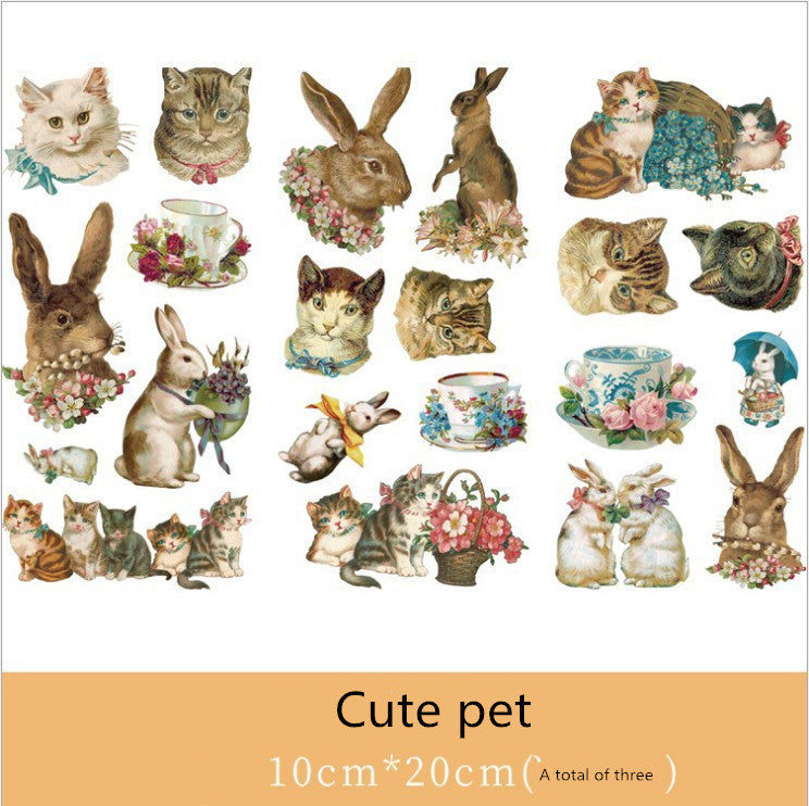 KTX-088723 Cultural and Creative Life Stickers for Diary Decoration - Variety of Designs Available