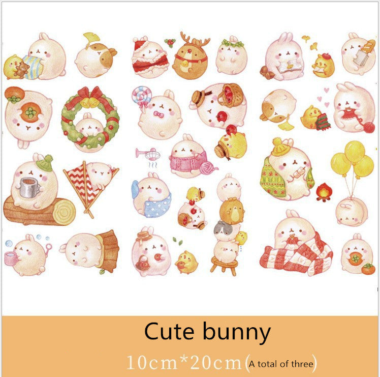 KTX-088723 Cultural and Creative Life Stickers for Diary Decoration - Variety of Designs Available