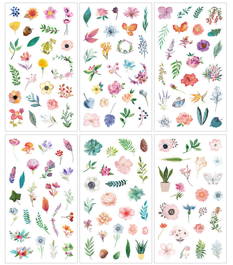 KTX-088723 Cultural and Creative Life Stickers for Diary Decoration - Variety of Designs Available