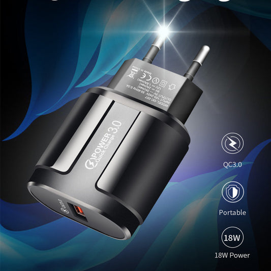 KTX-089107 Smart USB Charger for Mobile Phones - Dual Voltage AC100-240V, Lightweight ABS Material, Compact Design in Black or White