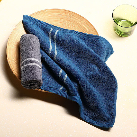 KTX-089619 Smart Induction Cotton Square Towel - 34cm x 34cm, 100% Cotton, Soft and Durable