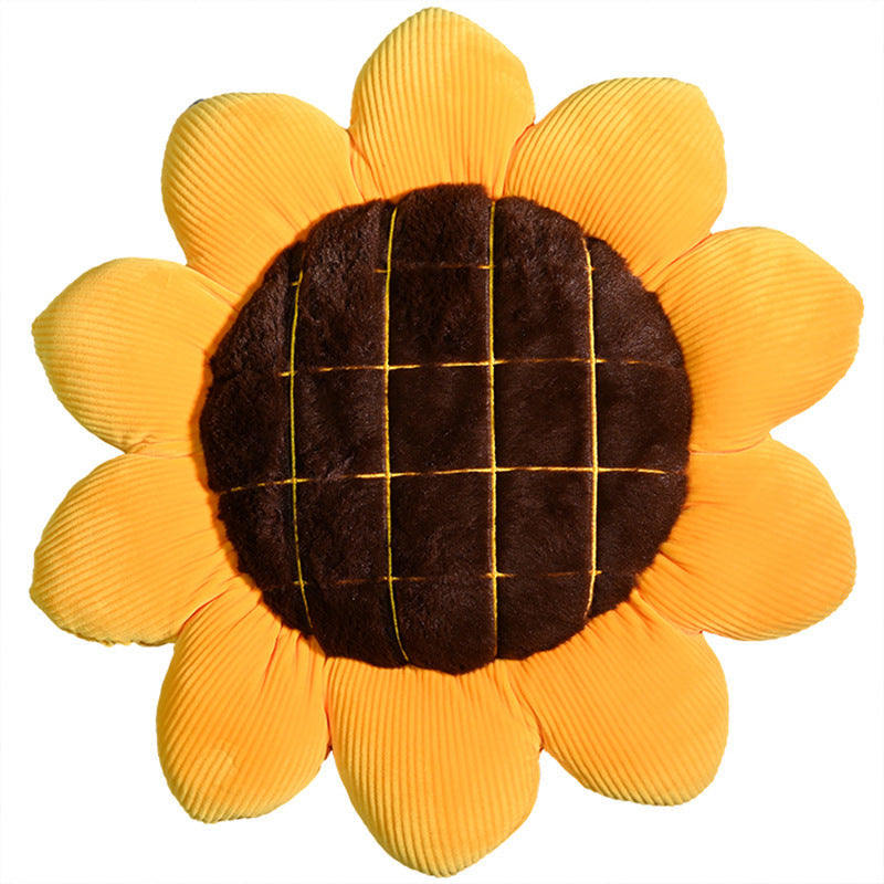 KTX-090003 Sunflower Plush Pillow for Sofa, Living Room, and Car - 38cm, 48cm, 68cm