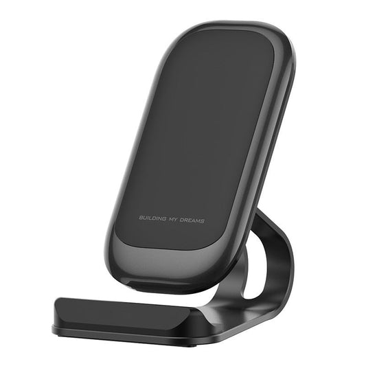 KTX-090259 Vertical Wireless Fast Charger for Mobile Phones - Type-C Interface, 10W & 15W Options in Black, Silver, Blue