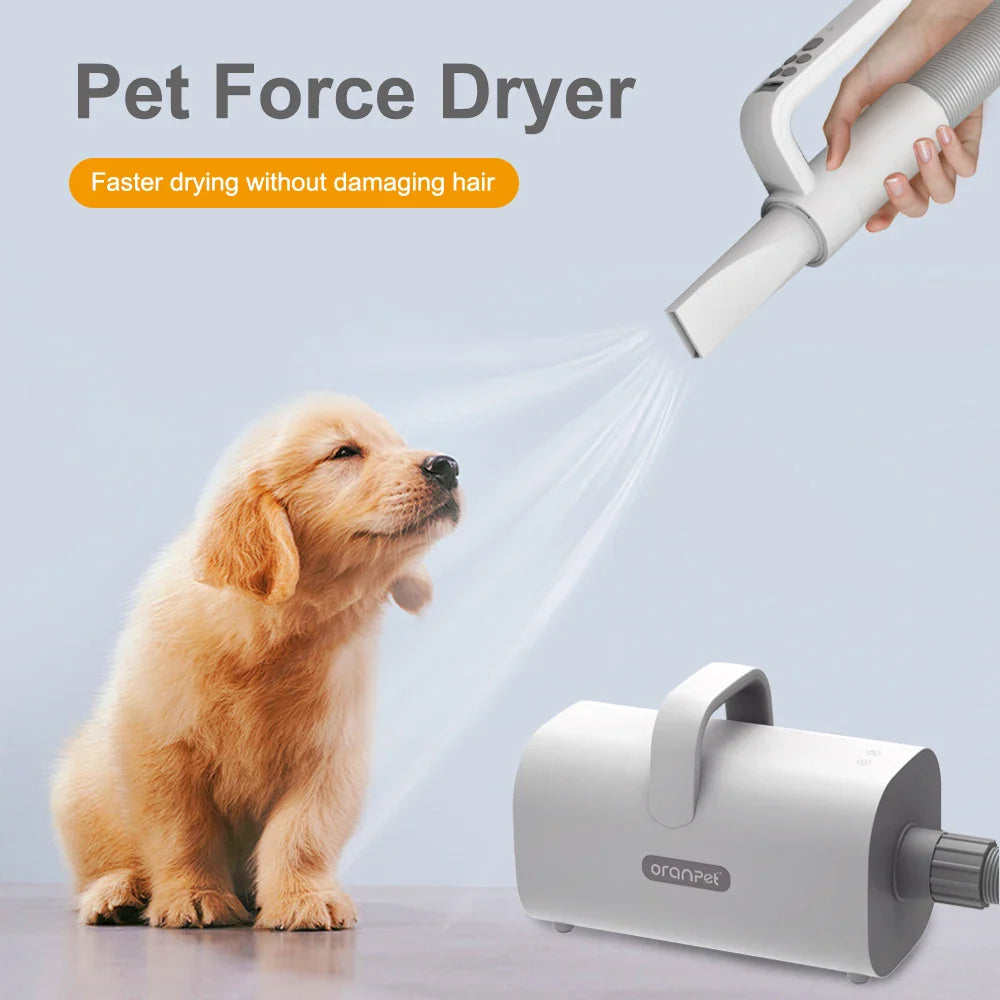 KTX-091603 Adjustable Speed & Temperature Pet Hair Dryer with Grooming Force Blower for Cats and Dogs