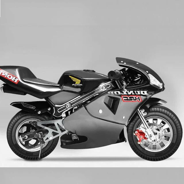 KTX-091923 50cc Mini Kids Racing Motorcycle - 2-Stroke, Air-Cooled, 10-Inch Wheels, Max Speed 60 km/h