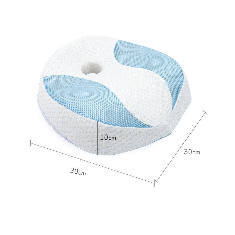 KTX-092179 New Space Memory Foam Neck Pillow - Modern Oval Design, 30x30x10 cm, Ergonomic Comfort