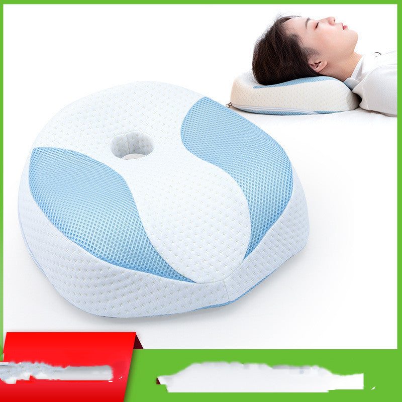 KTX-092179 New Space Memory Foam Neck Pillow - Modern Oval Design, 30x30x10 cm, Ergonomic Comfort