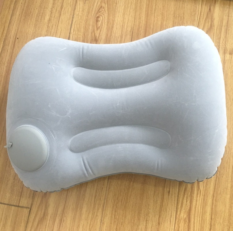 KTX-093331 TPU Semi-Circular Inflatable Pillow for Travel and Office Use - 45CM x 29CM x 8.5CM