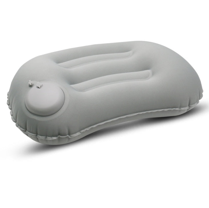 KTX-093331 TPU Semi-Circular Inflatable Pillow for Travel and Office Use - 45CM x 29CM x 8.5CM