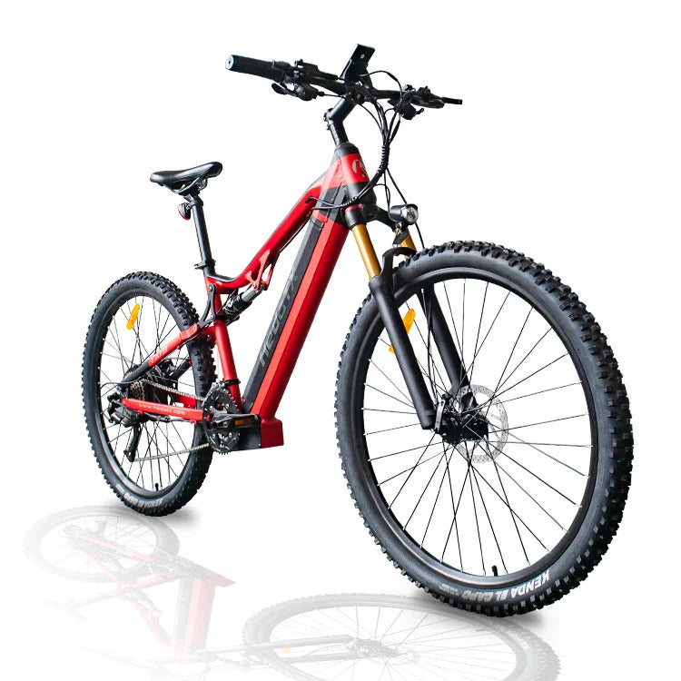 KTX-095123 29 Inch Electric Mountain Bike with Full Suspension and 48V 19.2Ah Battery, 27-Speed Gears
