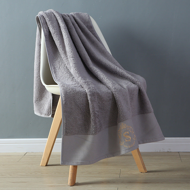 KTX-095379 Luxurious Cotton Bath Towel - Soft, Absorbent, and Elegant (80cm x 160cm)