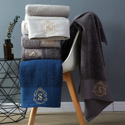 KTX-095379 Luxurious Cotton Bath Towel - Soft, Absorbent, and Elegant (80cm x 160cm)