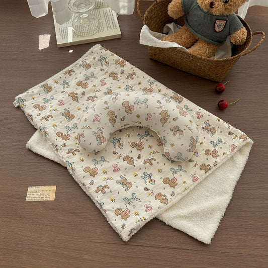 KTX-096083 Skin-Friendly Cloth Cat Pet Bed with Pillow and Quilt Options