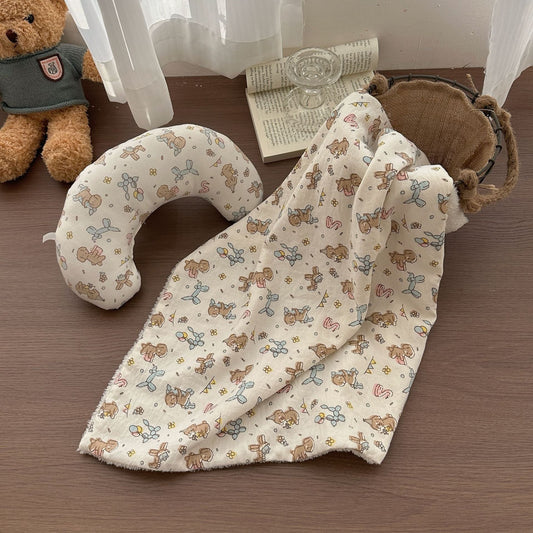 KTX-096083 Skin-Friendly Cloth Cat Pet Bed with Pillow and Quilt Options