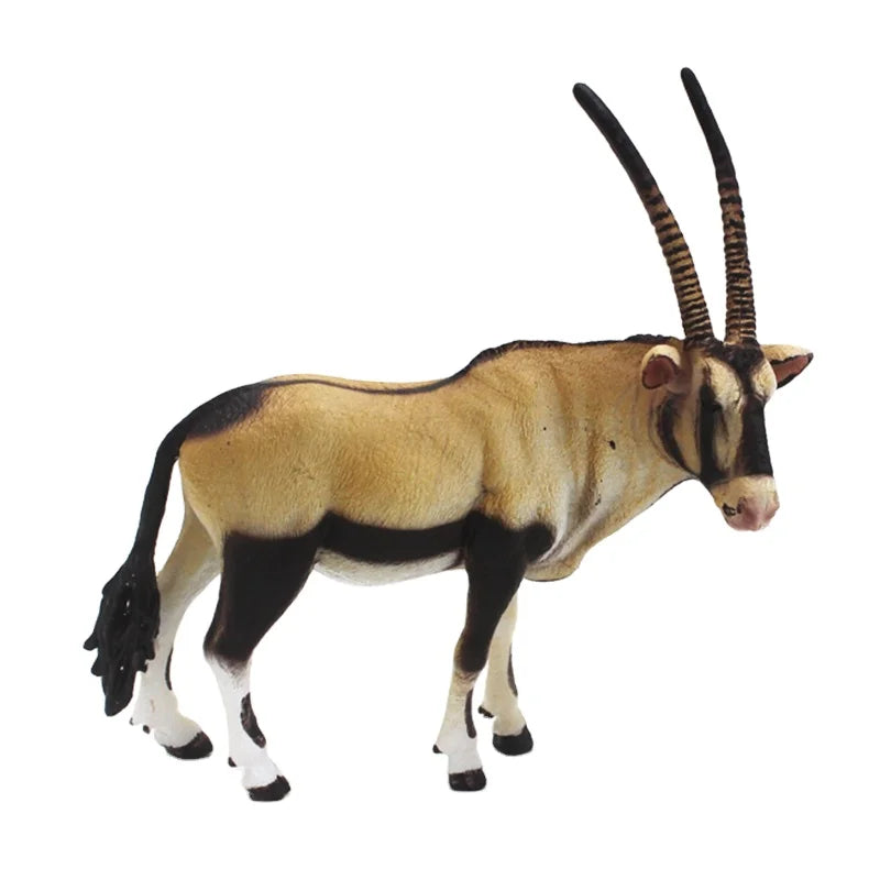 KTX-096787 Miniature Oryx Wild Animal Model for Kids - Collectible Toy, 6.9 x 10.1 x 5.3 CM