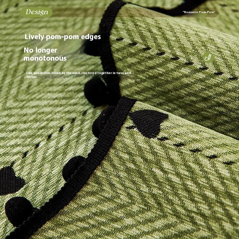 KTX-096851 Chenille Solid Color Sofa Cushion - Stylish Dust Cover in Matcha Green, Khaki, and Creamy White