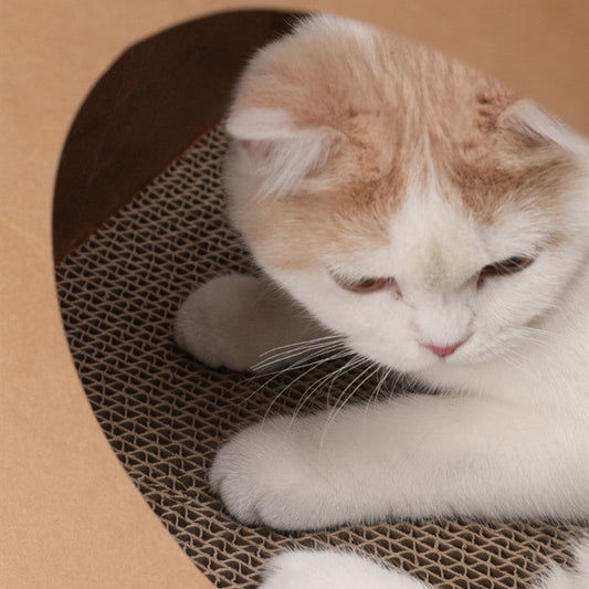 KTX-097235 Integrated Cat Nest and Scratch Board with Washable Kraft Paper Design - Durable and Wear-Resistant, 40x30x53cm