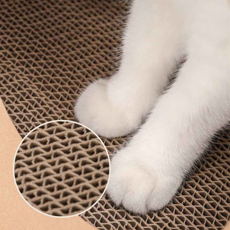 KTX-097235 Integrated Cat Nest and Scratch Board with Washable Kraft Paper Design - Durable and Wear-Resistant, 40x30x53cm