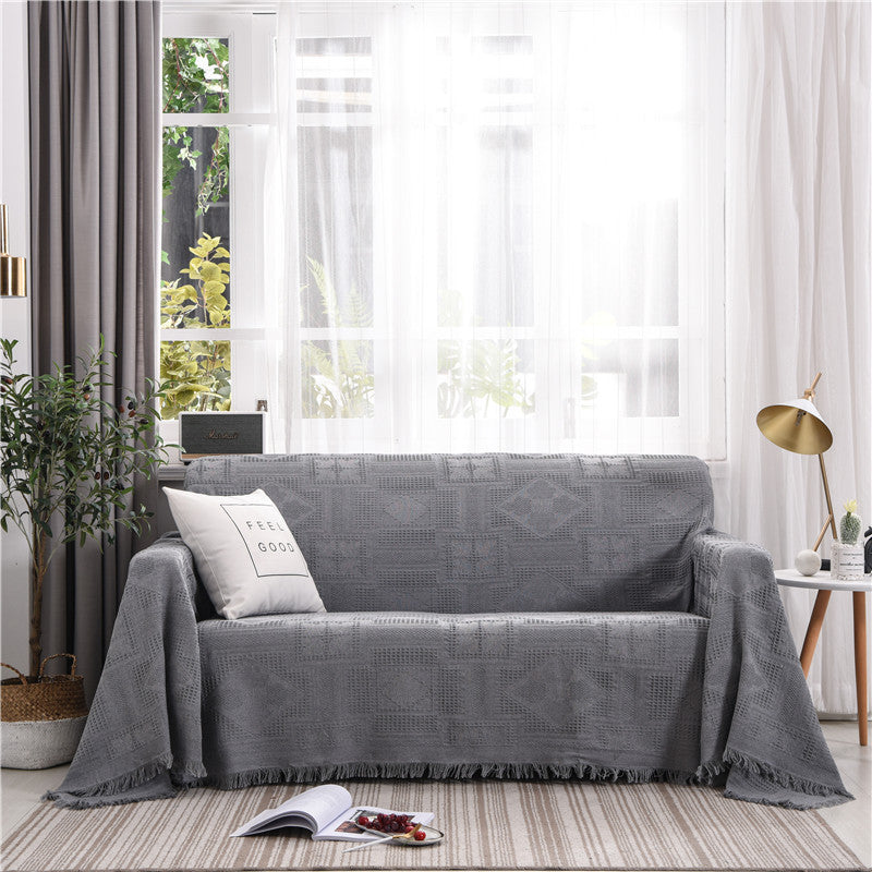 KTX-100243 Nordic Style Universal Sofa Cover for Modular Sofas in Blended Material