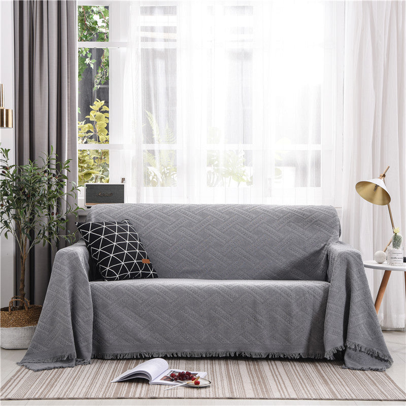KTX-100243 Nordic Style Universal Sofa Cover for Modular Sofas in Blended Material