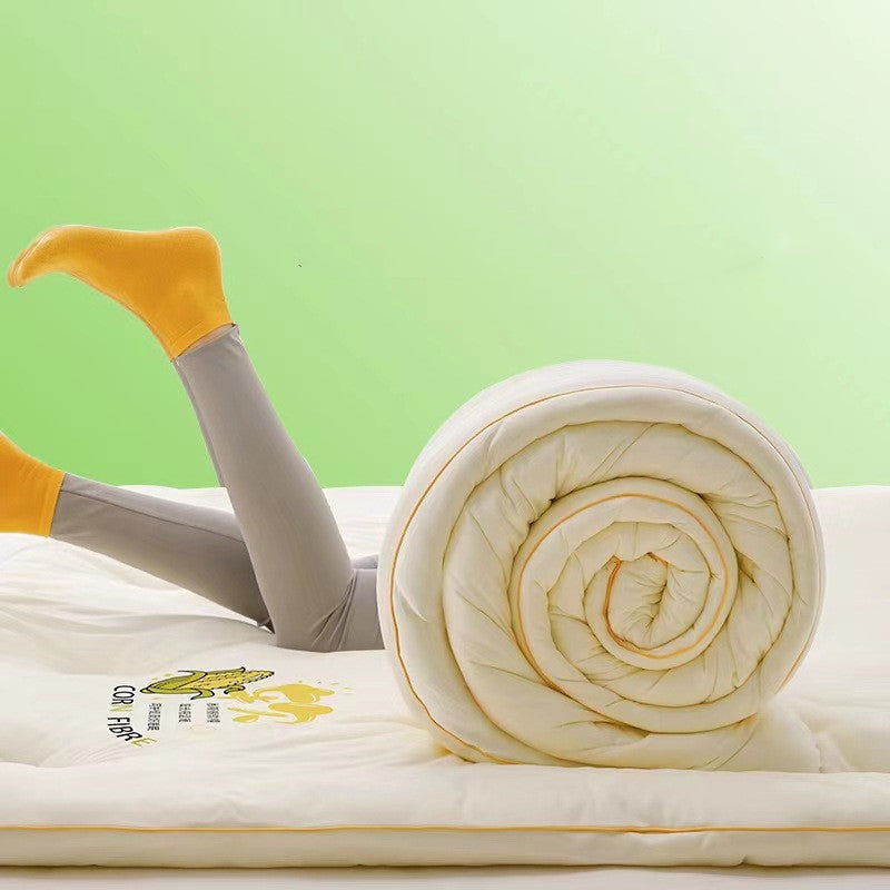 KTX-103699 Corn Fiber Thickened Quilt for All Seasons - Warm and Soft, Multiple Sizes Available