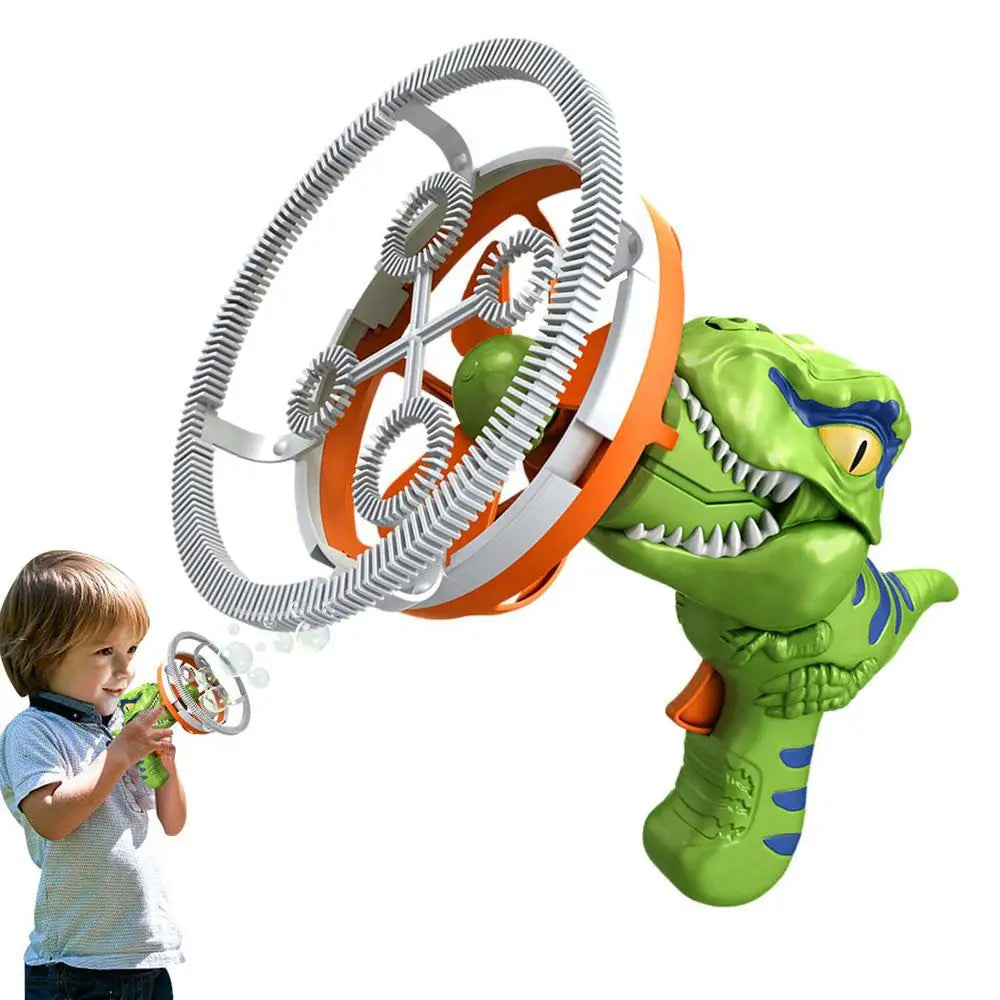 KTX-103955 Dinosaur Bubble Maker Toy - Big Bubble Blowing Machine for Outdoor Fun