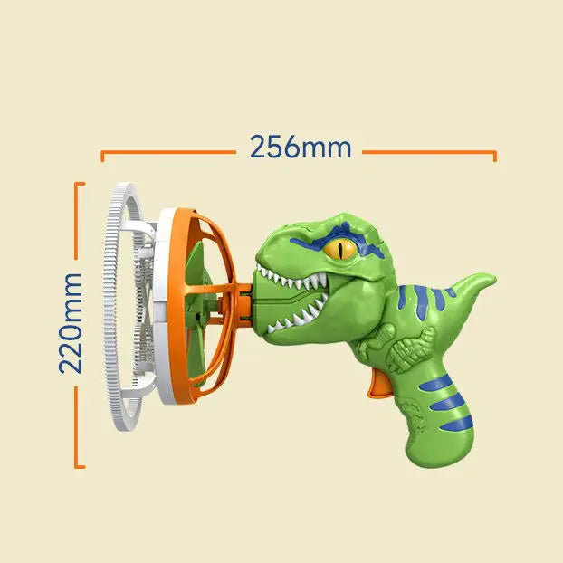 KTX-103955 Dinosaur Bubble Maker Toy - Big Bubble Blowing Machine for Outdoor Fun