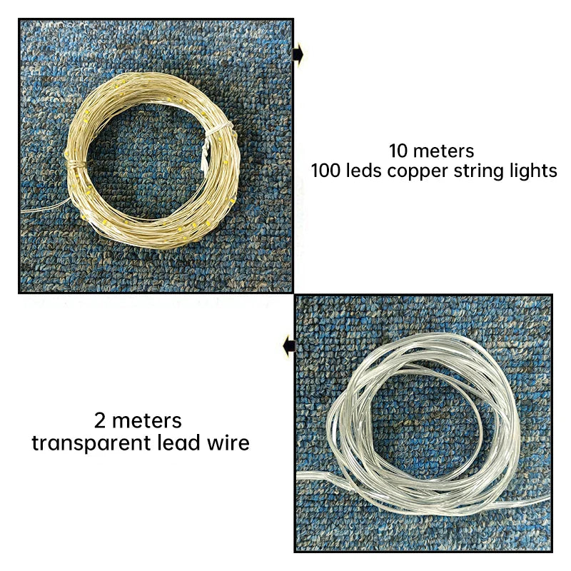 KTX-104211 Waterproof Solar LED String Light for Outdoor Christmas Tree Decoration