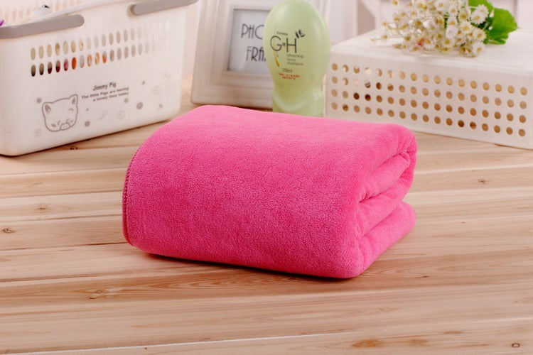 KTX-105427 Microfiber Hairdressing Towels in Various Colors - Soft and Absorbent Bath/Beach Towels