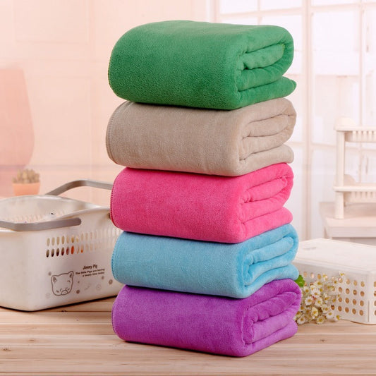 KTX-105427 Microfiber Hairdressing Towels in Various Colors - Soft and Absorbent Bath/Beach Towels